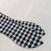 講座用クールネックキット　白黒チェック