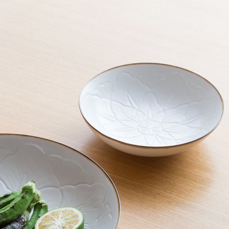 JICON ジコン 花彫浅鉢 小 4枚セット 花彫浅鉢 小 | JICON 磁今 オンラインショップ