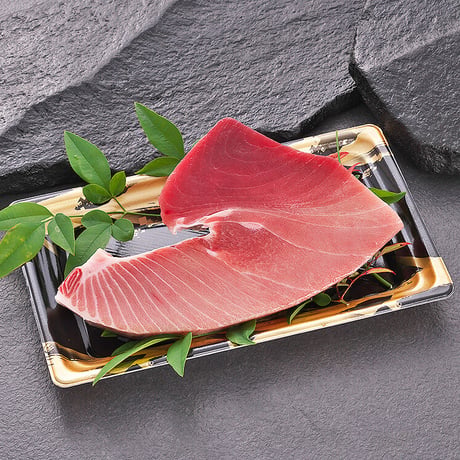 焼津ミナミマグロスキンレス（大トロ付）　刺身用冷凍1ブロック400g相当