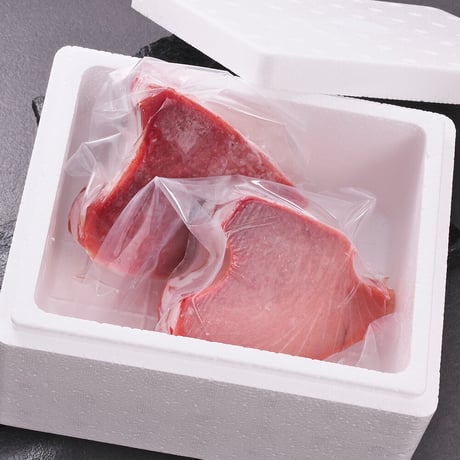 焼津ミナミマグロスキンレス（中トロ付）　刺身用冷凍1ブロック400g相当×2ヶ（800g相当）