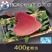 焼津ミナミマグロスキンレス（中トロ付）　刺身用冷凍1ブロック400g相当