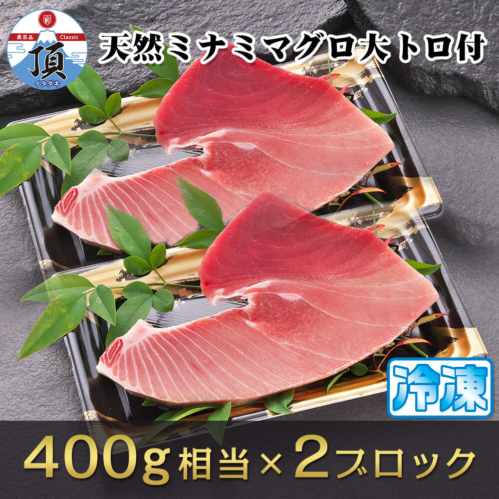 【シロクロ 様】専用・（赤360g×2袋）★【リクエスト特割特価】 焼津ミナミマグロスキンレス（大トロ付） 刺身用冷凍2ブロック