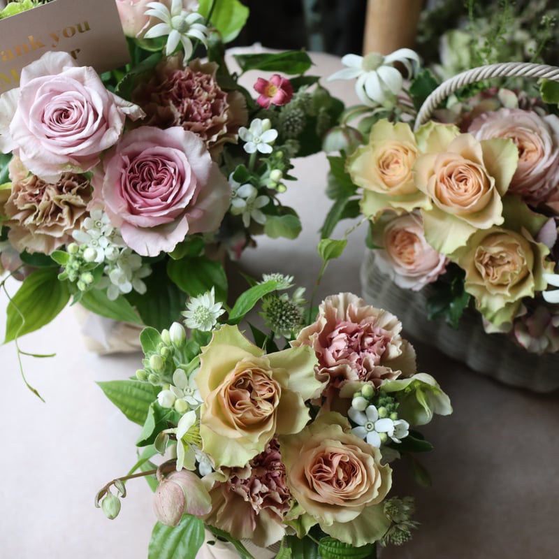 花束・アレンジメント ma-rin にしだHANATEN（西田花店） | 秋のアレンジメント #花 #フラワー