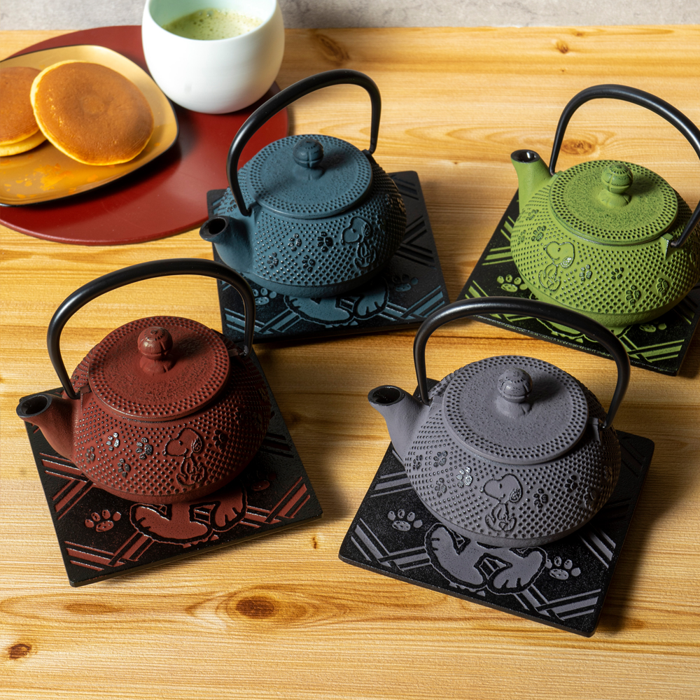 SNC484-03-2017 南部鉄器【急須/ｸﾞﾚｰ】 | SNOOPY茶屋オンラインストア 