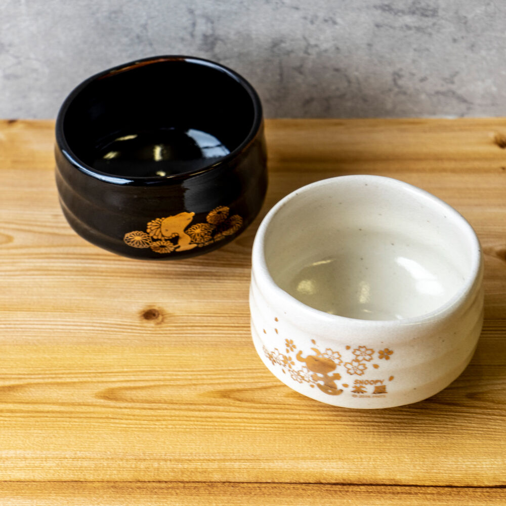 SNC070-02-2014 ｽﾇｰﾋﾟｰ抹茶碗【黒】 | SNOOPY茶屋オンラインストア 