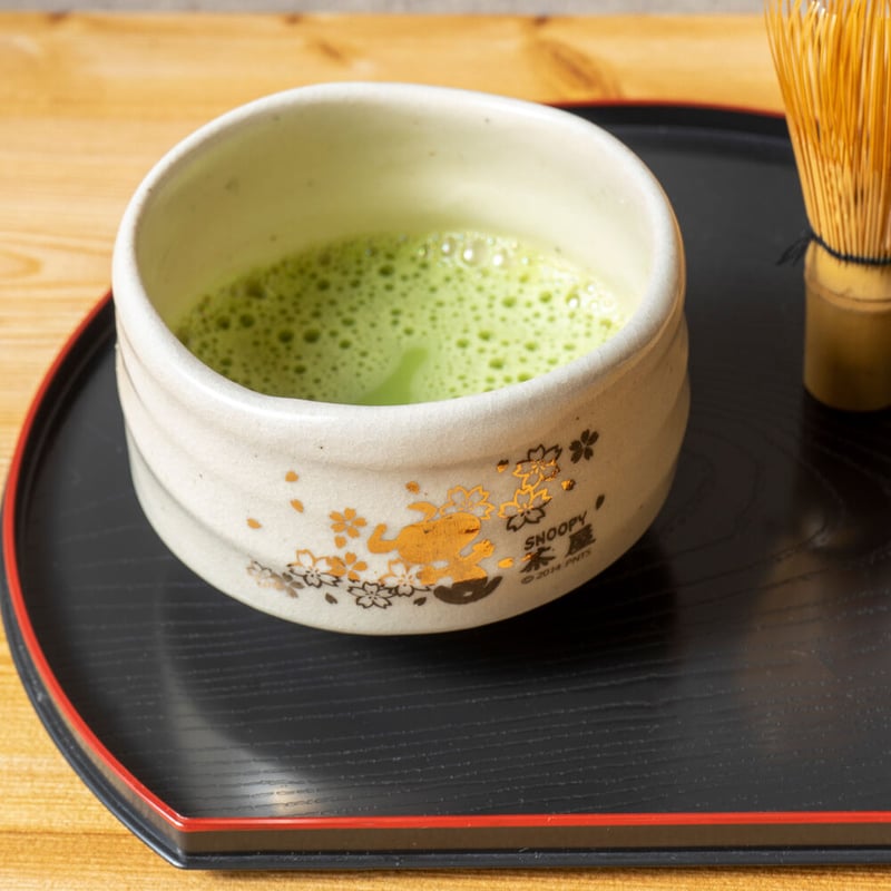 SNC070-01-2014 ｽﾇｰﾋﾟｰ 抹茶碗【白】 | SNOOPY茶屋オンラインストア 