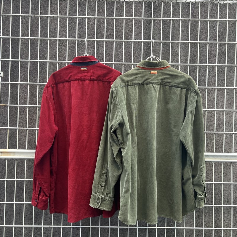 90's stussy outdoor corduroy shirt | Tem