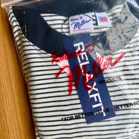 "Miller × Relaxfit " Panel Rib Border tshirt