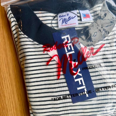"Miller × Relaxfit " Panel Rib Border tshirt