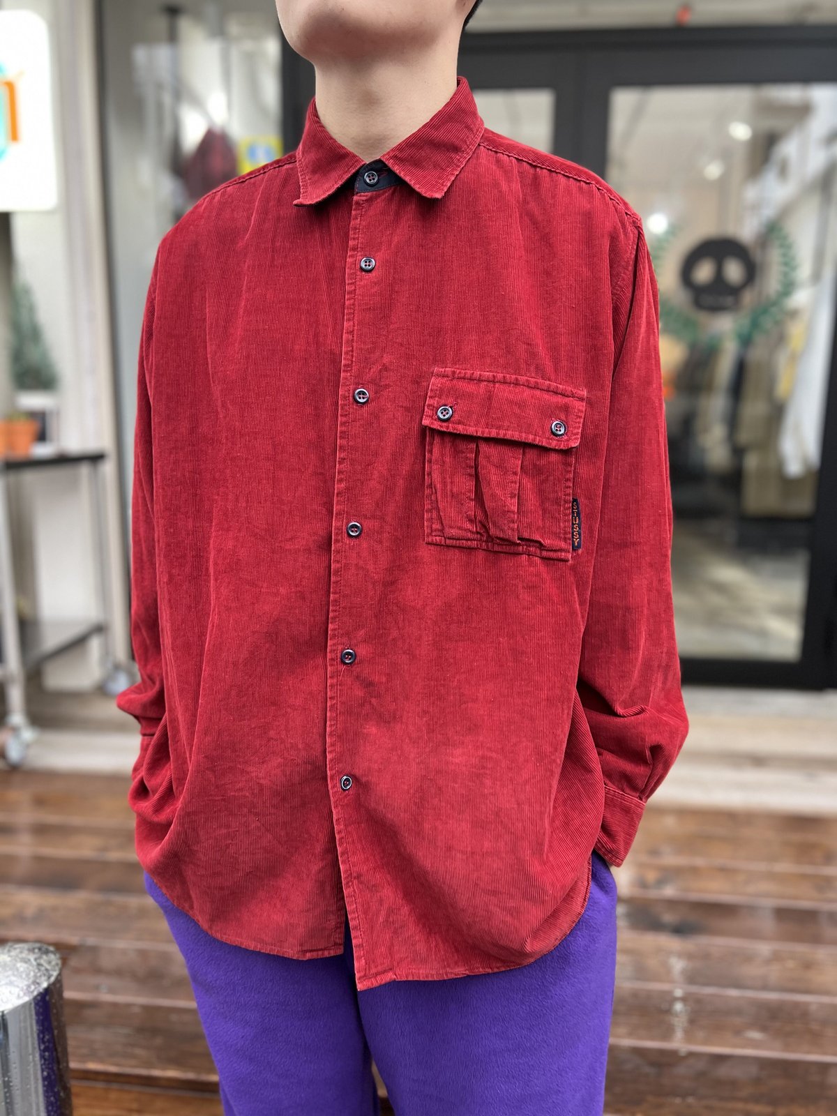 90's stussy outdoor corduroy shirt | Tem