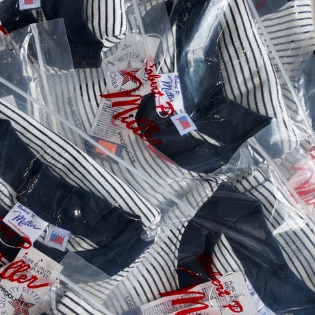 "Miller × Relaxfit " Panel Rib Border tshirt