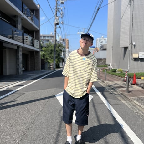"Miller × Relaxfit Panel Rib Border tshirt"