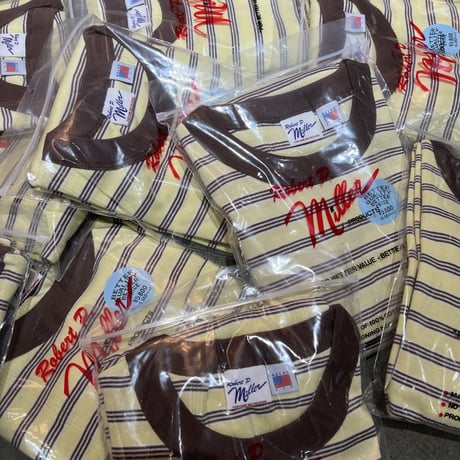 "Miller × Relaxfit Panel Rib Border tshirt"