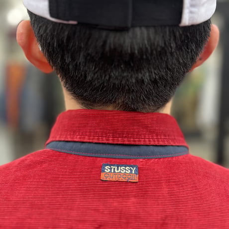 90's stussy outdoor corduroy shirt