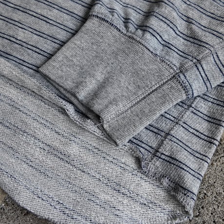 WALLA2 US MADE STRIPE LT TERRY CREW