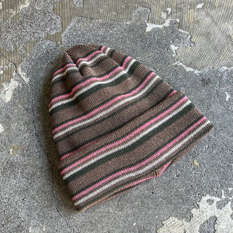 RACAL Japanese Paper Blend Multi Stripe Knit Beanie 1341