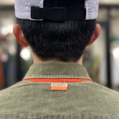 90's stussy outdoor corduroy shirt