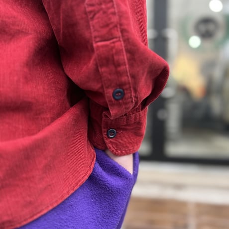90's stussy outdoor corduroy shirt