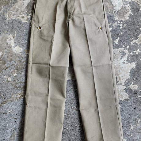 Flower Studs Chino Work Pants
