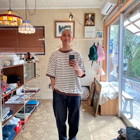 Miller × Relaxfit Panel Rib Border tshirt"