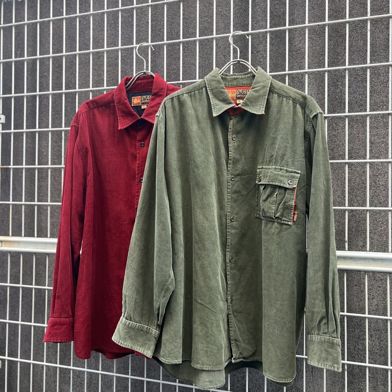 90's stussy outdoor corduroy shirt | Tem