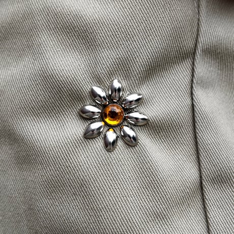 Flower Studs Chino Work Pants