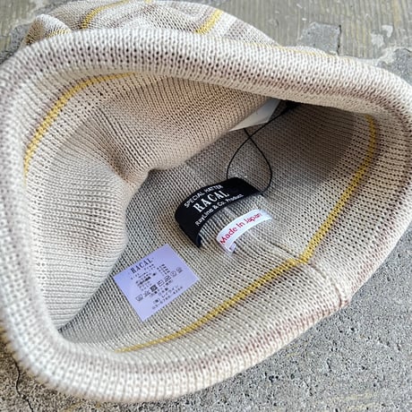 RACAL Japanese Paper Blend Multi Stripe Knit Beanie 1341
