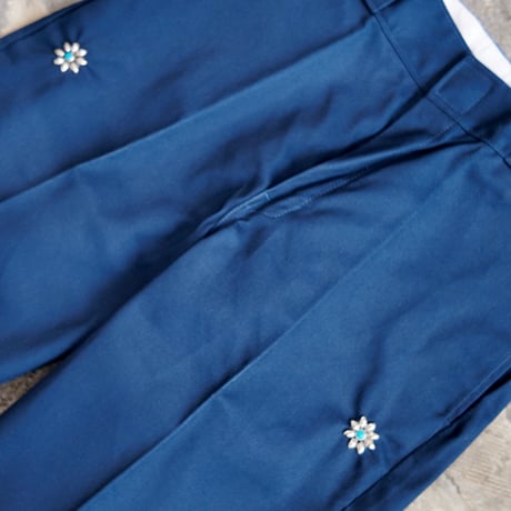 Flower Studs Chino Work Pants