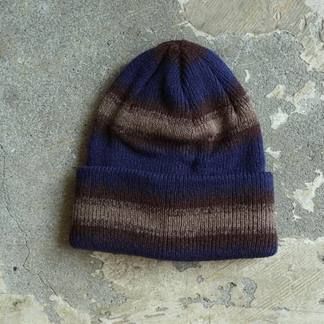 RACAL "Ombre Stripe Reversible Knit Beanie"