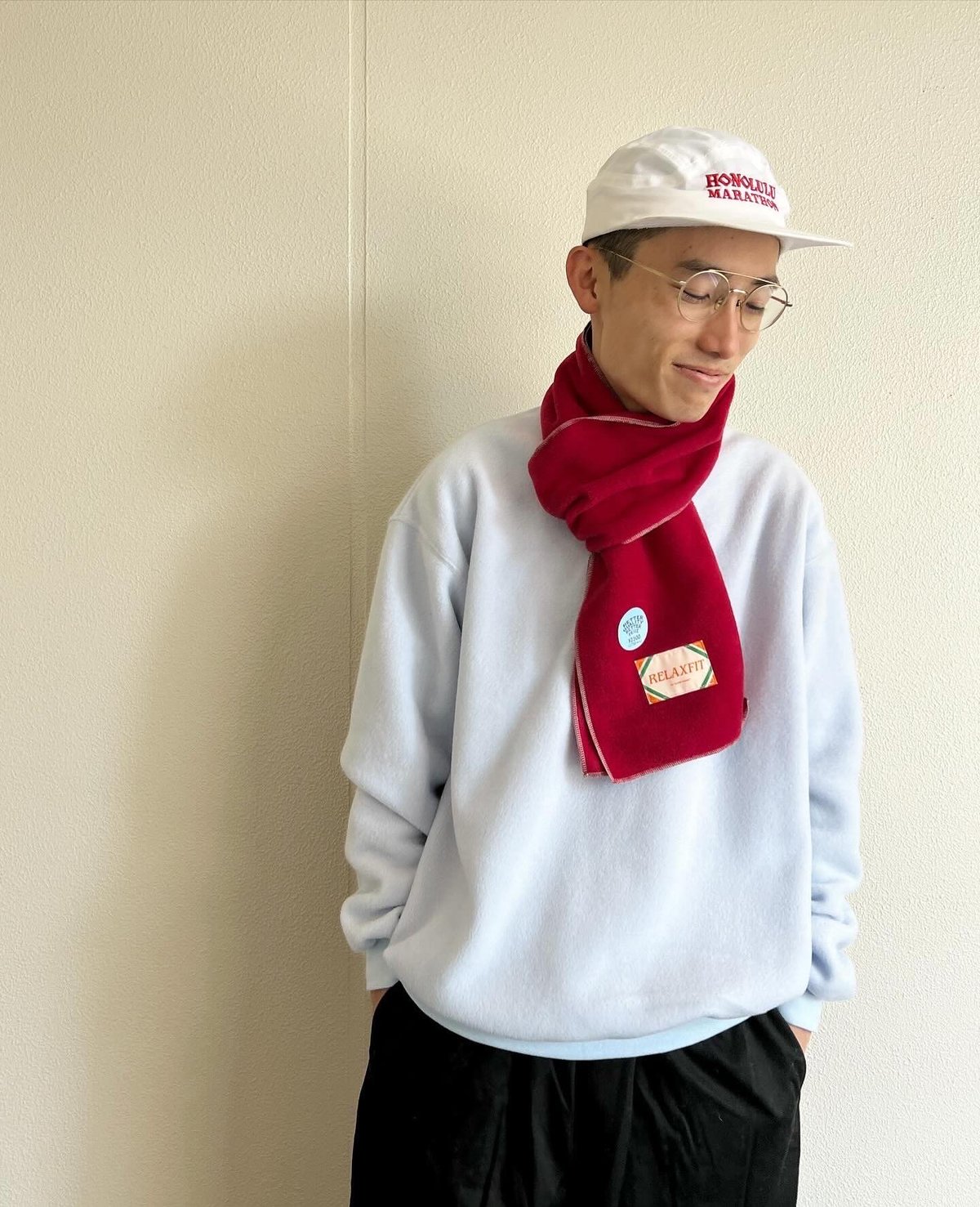 SO ORIGINAL FLEECE MUFFLER マフラー SO ORIGINAL FLEECE MUFFLER (GRAY) | SO SHOP & HOSTEL NAKAMEGURO