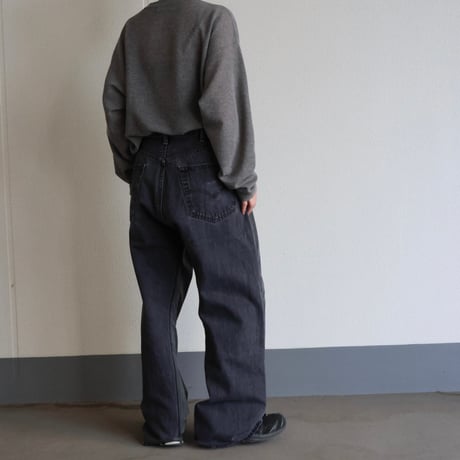 Redad×Tem Ex "Frontstripe Back Denim hybrid Pants"