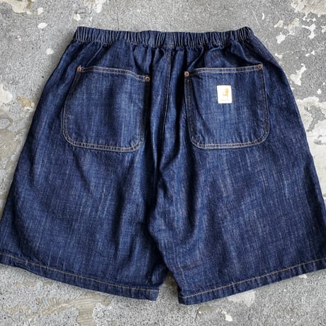 RELAXFIT"Double Knee pocket denim Beachshorts"