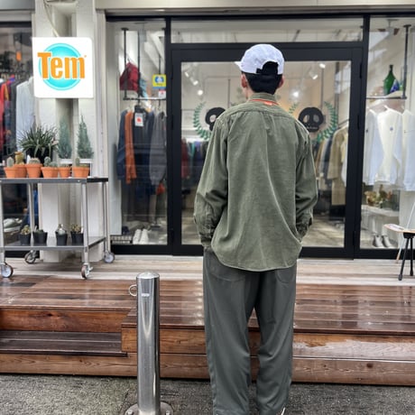 90's stussy outdoor corduroy shirt