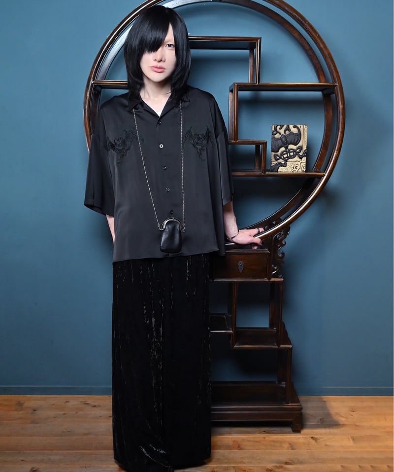 RYU KAGA Shirts camisole/BLACK 別注　38サイズ 7/25イベント参加権付き】✦”gentoukikai” suka shirt (2size