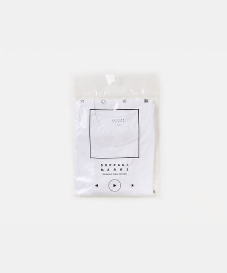 Suppage MARKS Original T-shirt （WHITE）
