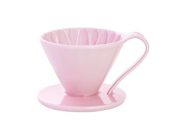 有田焼円すいフラワードリッパー（ピンク）CFD-1PL（1杯用