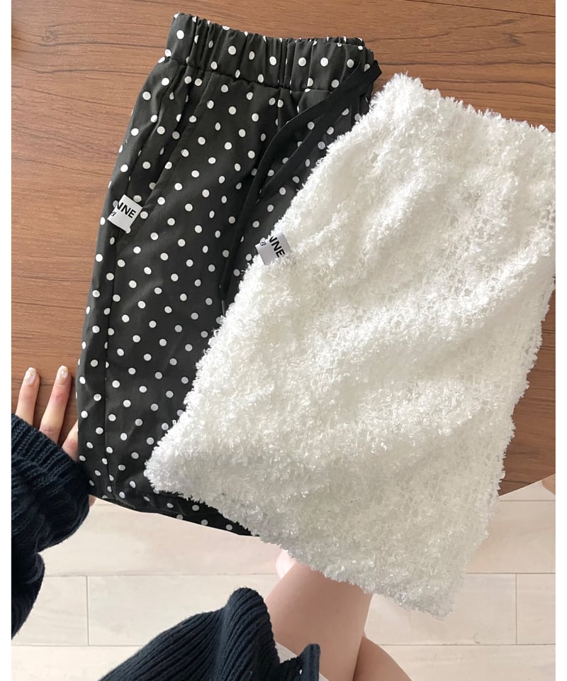 BONNElabel ruff half pants lace | BONNE