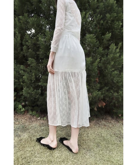half lace mermaid long skirt