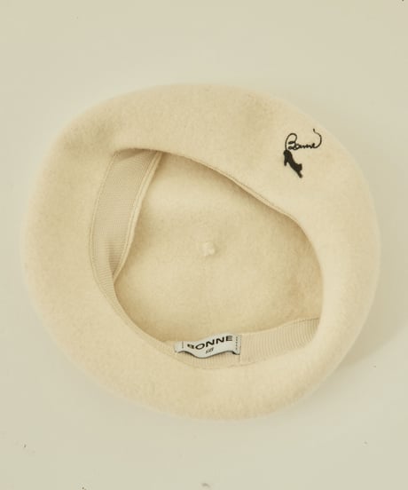 BONNE cat embroidery béret