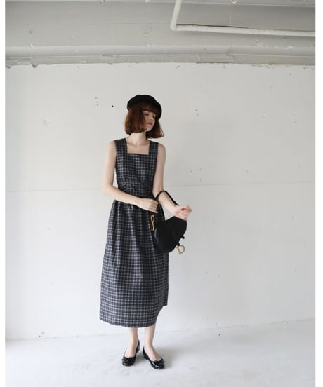 back double ribbon  one-piece check