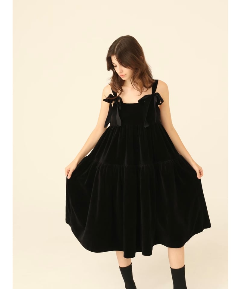 velours volume middle one-piece | BONNE