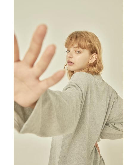 BONNE embroidery lace onepiece gray