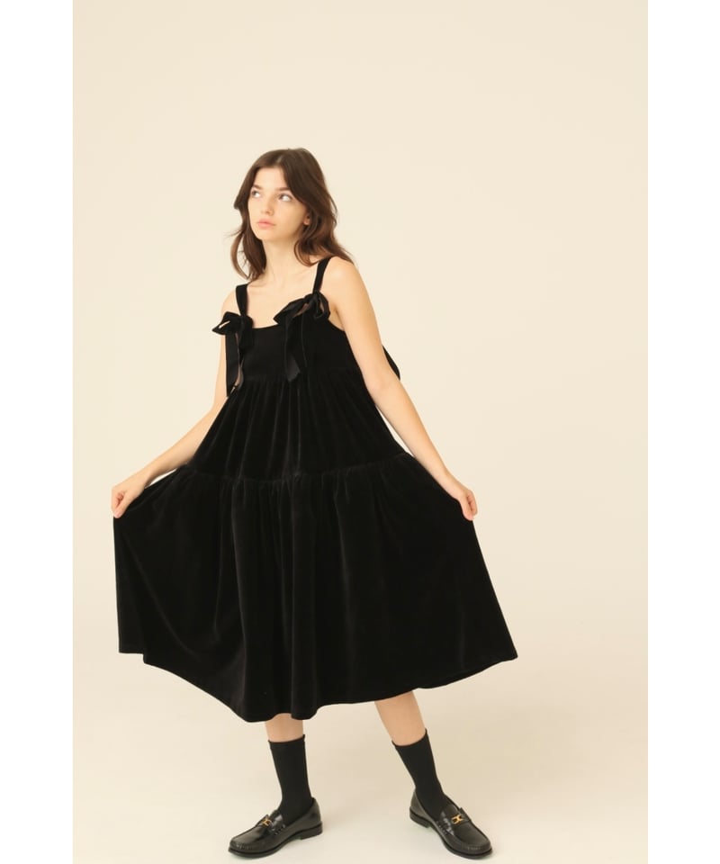 velours volume middle one-piece | BONNE