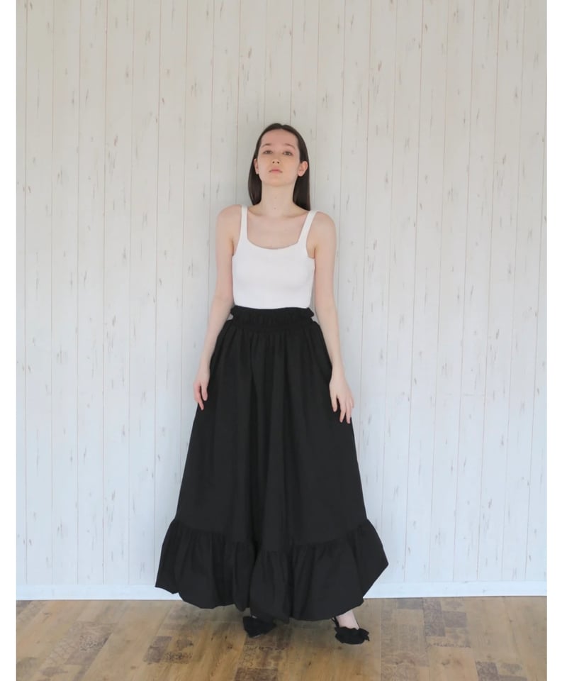 4way rose balloon one-piece black | BONNE