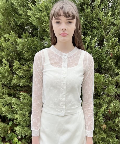 all lace aurora button cardigan