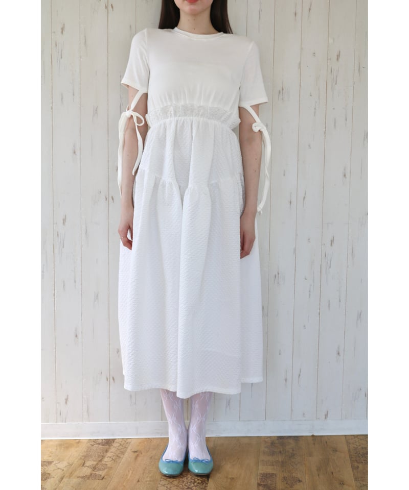 トリートユアセルフ ribbon peplum jaguard onepiece トリートユアセルフ ribbon peplum jaguard onepiece Ribbon