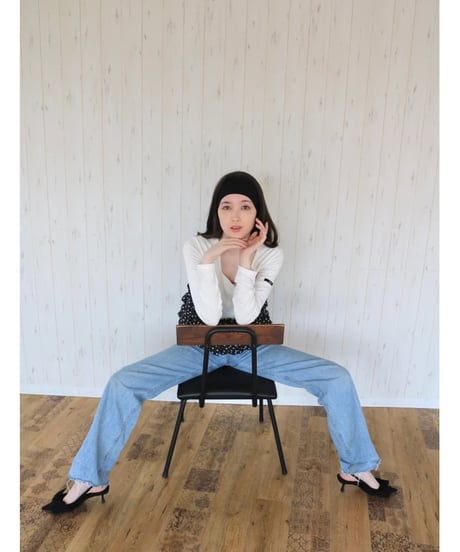 volume frill squareneck tops dot