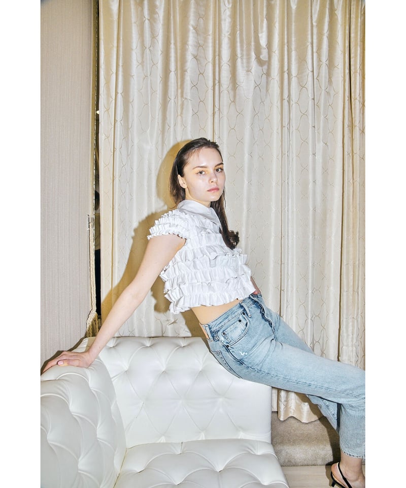 BONNE tulle frill fluffy blouse | BONNE