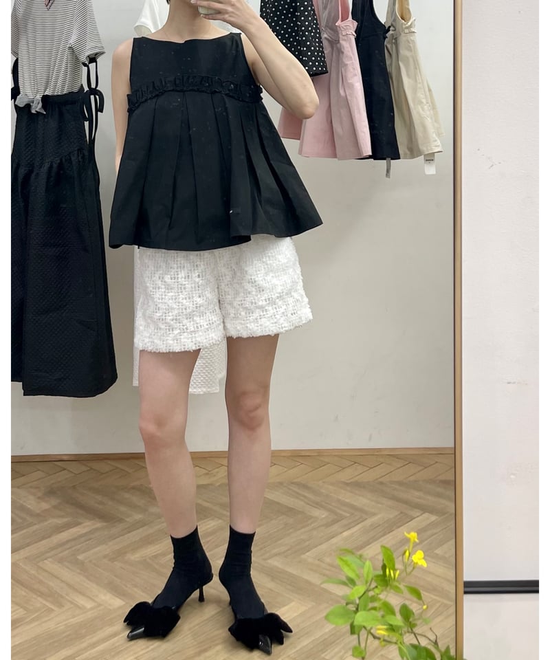 BONNElabel ruff half pants lace | BONNE