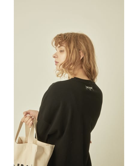 BONNE embroidery lace onepiece black
